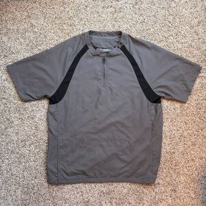 Oakley Vintage Software Y2K Quarter Zip Shirt Grey/Black Size M